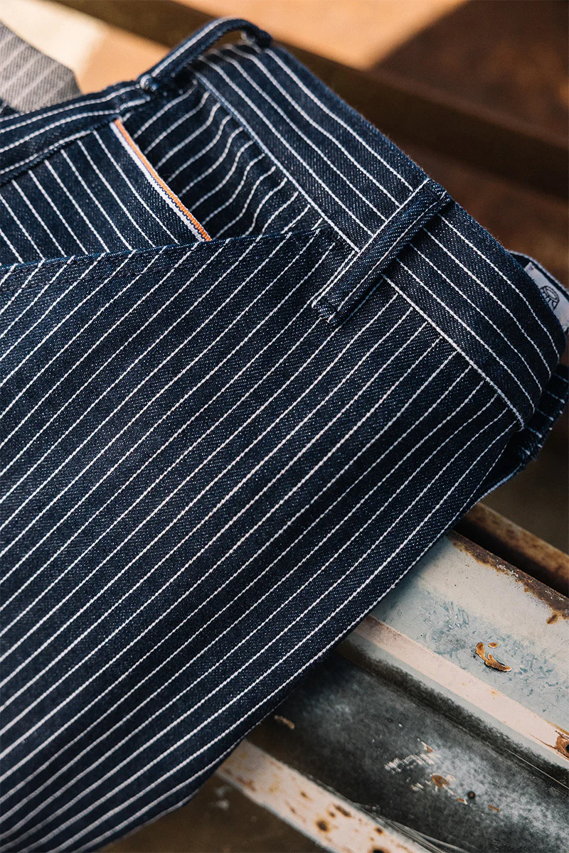 The Barrel Classic Straight Workwear Pants - Stripe Rinse 14oz Selvedge - Image 4