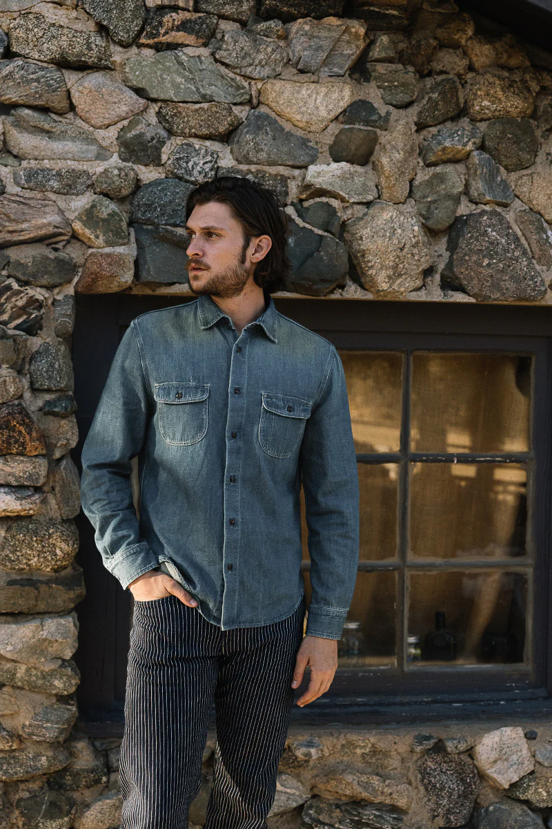 The Brace Shirt 7oz Denim - Craig - Image 7